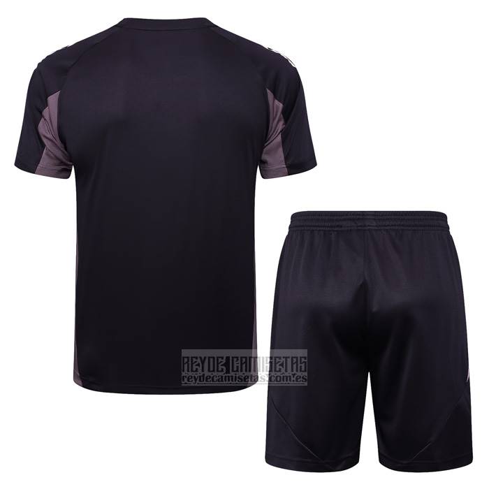 Chandal del Arsenal Manga Corta 2024-2025 Gris Oscuro - Pantalon Corto